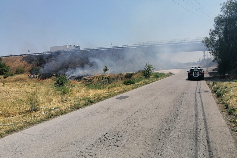 incendio in via Da Villa