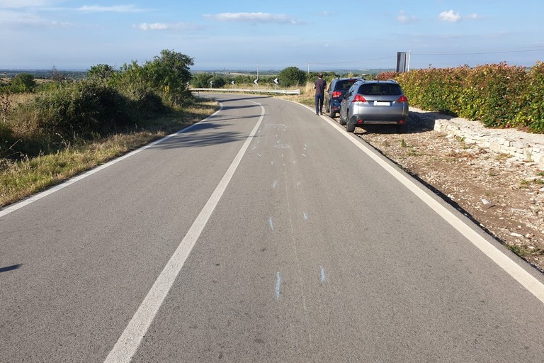 incidente stradale per Castel del Monte