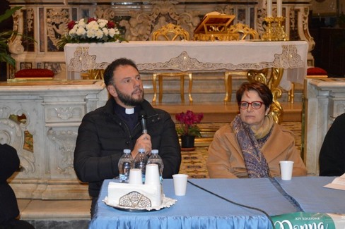 Stefania Ciriello e Don Fabio Gammarrota