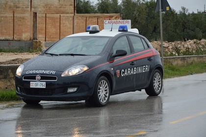 Carabinieri pioggia