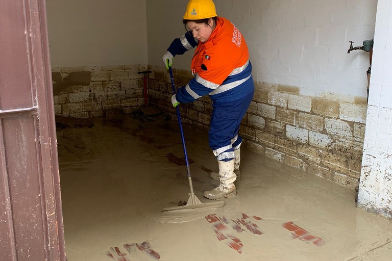 al lavoro i volontari delle Misericordie