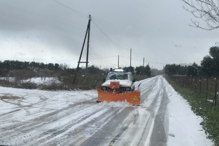 maltempo con neve e gelo