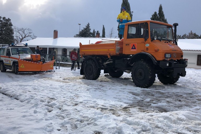 maltempo con neve e gelo