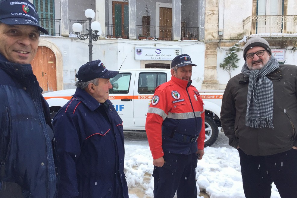 Emiliano in visita sull'alta Murgia