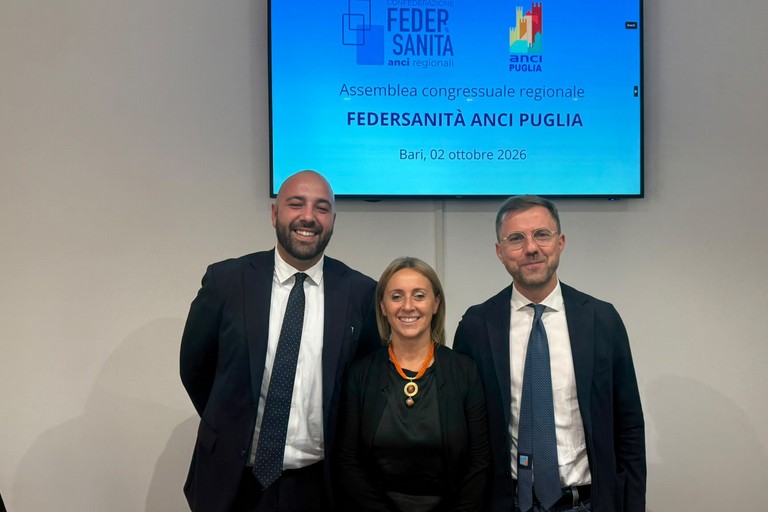 Luigi Fruscio nuovo presidente di Federsanità ANCI Puglia, sua vicaria Giovanna Bruno Sindaca di Andria