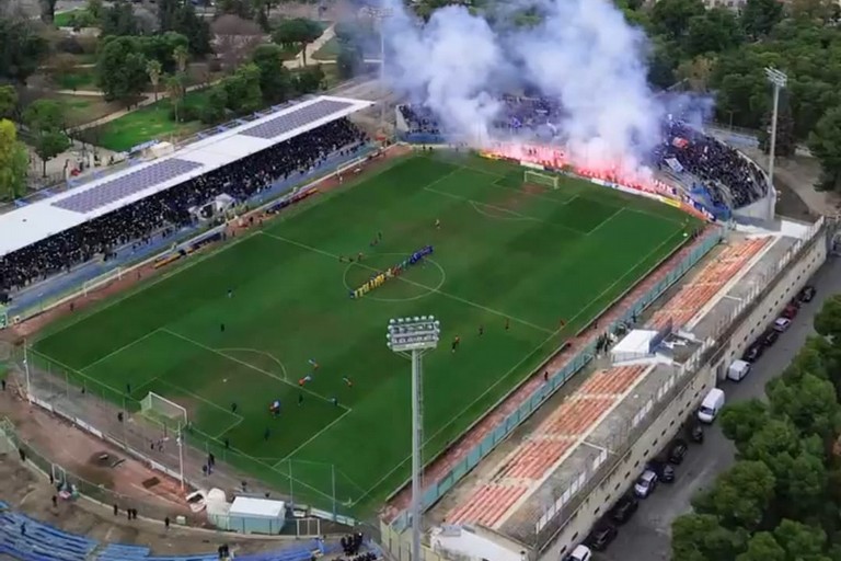 Fidelis Nocerina il panorama dello stadio Degli Ulivi