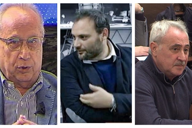 I consiglieri comunali Nino Marmo, Luigi Del Giudice e Marcello Fisfola