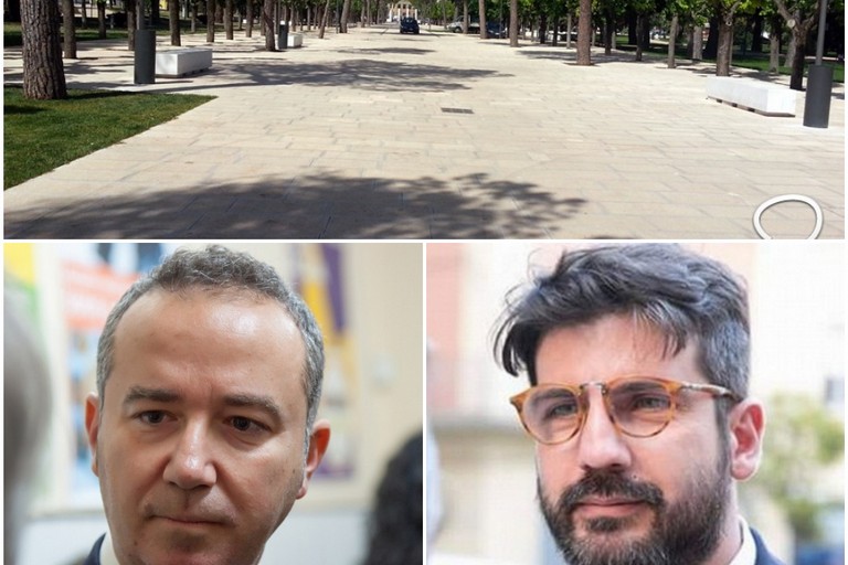 Pietro Di Pilato e Michele Coratella e la Villa comunale
