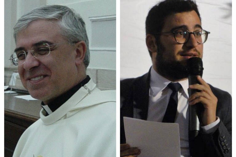 da sx Mons. Renna con il prof. Montereale