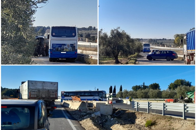 traffico in tilt sull'Andria Canosa di Puglia