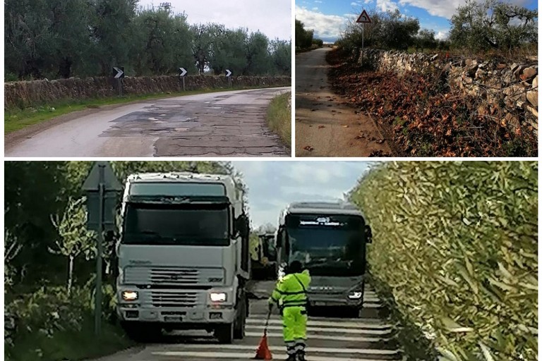 situazione viabilità verso Montegrosso e Troianelli