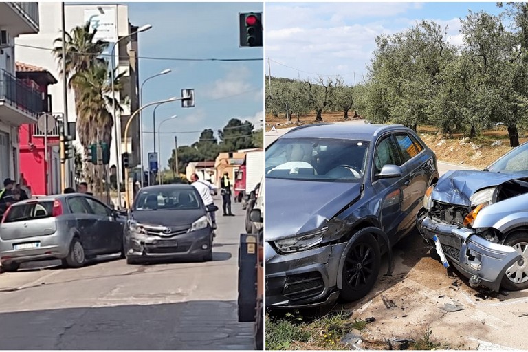 incidenti sulla strade di Andria: tre feriti in due diversi sinistri