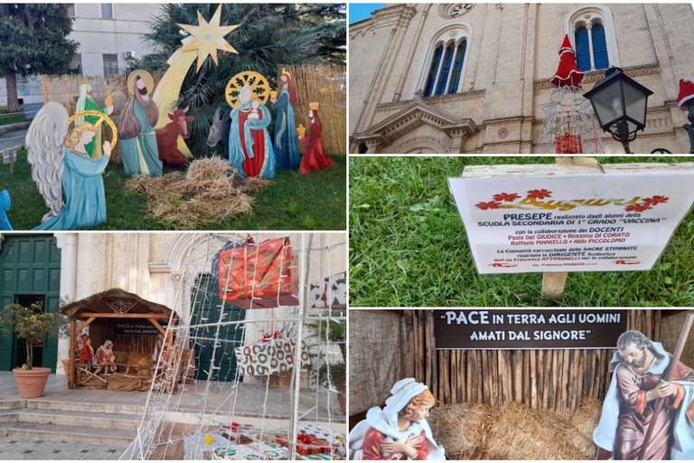 La magica atmosfera di Natale rivive nei presepi allestiti per vie e piazze di Andria