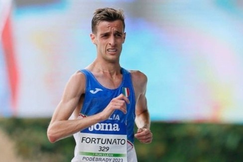 L'atleta andriese Francesco Fortunato