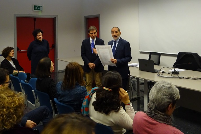 Marco Grassi riceve a benemerenza universitaria