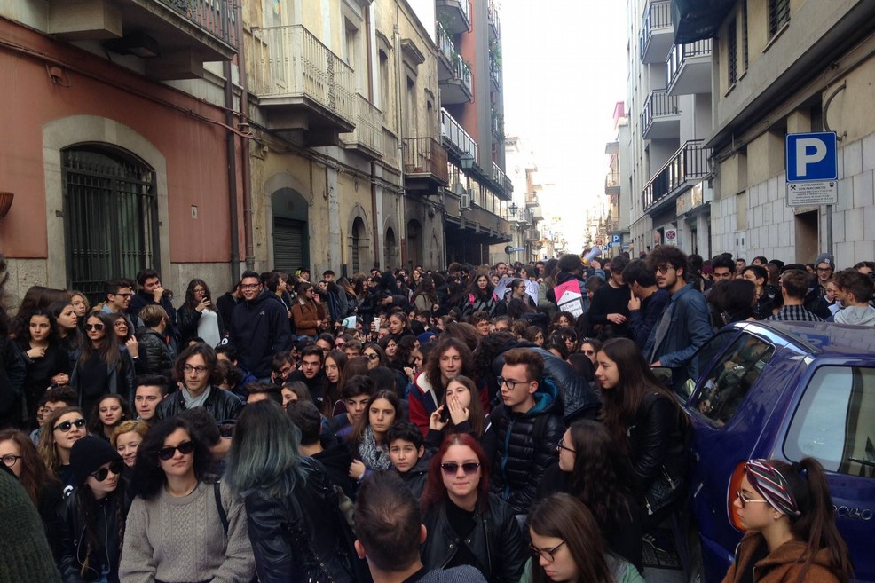 Protesta studentesca ad Andria. <span>Foto Valentina Chico</span>