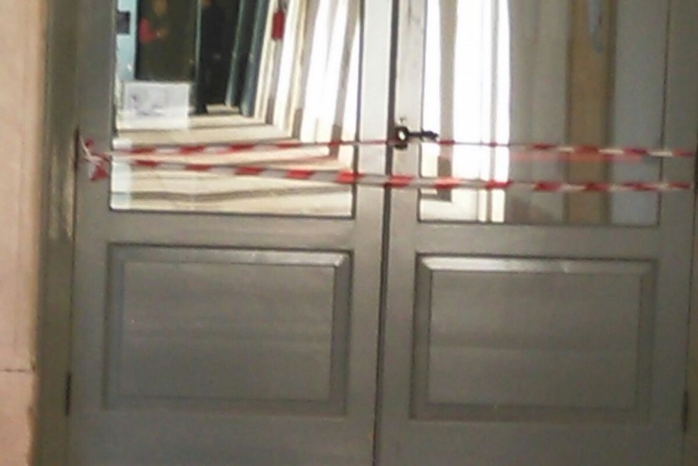 Sede della provincia, pericolo di crollo
