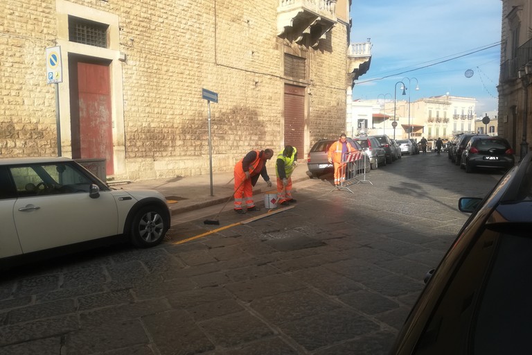 lavori stradali per la segnaletica