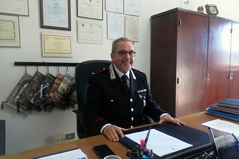 L'ufficiale Giosuè Bonfardino dell'Arma dei Carabinieri