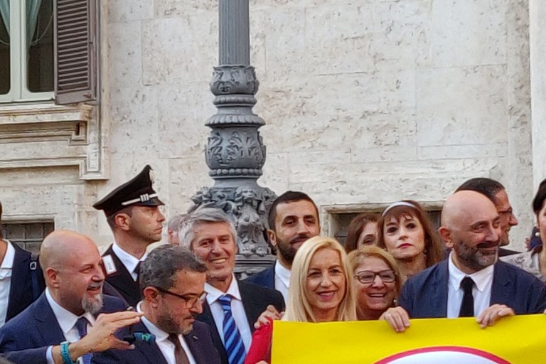 parlamentari del M5S, tra cui Ruggiero Quarto portavoce al Senato