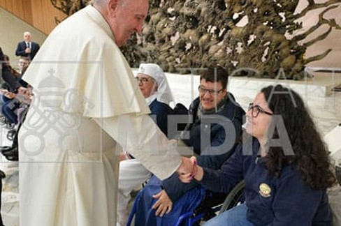 Unitalsi. Incontro presso sala Paolo VI - Roma. <span>Foto Sala Stampa Vaticana</span>