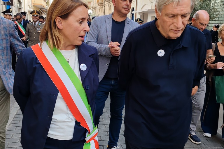 Giovanna Bruno e don Luigi Ciotti