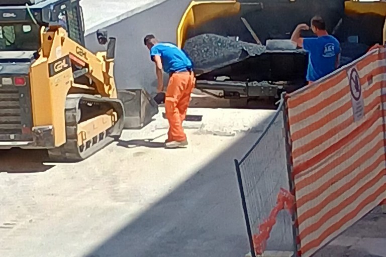 Lavori in via Ennio