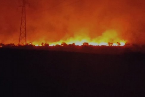 incendio contrada San Leonardo