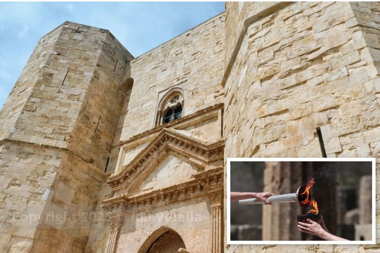 Fiamma Olimpica a Castel del Monte