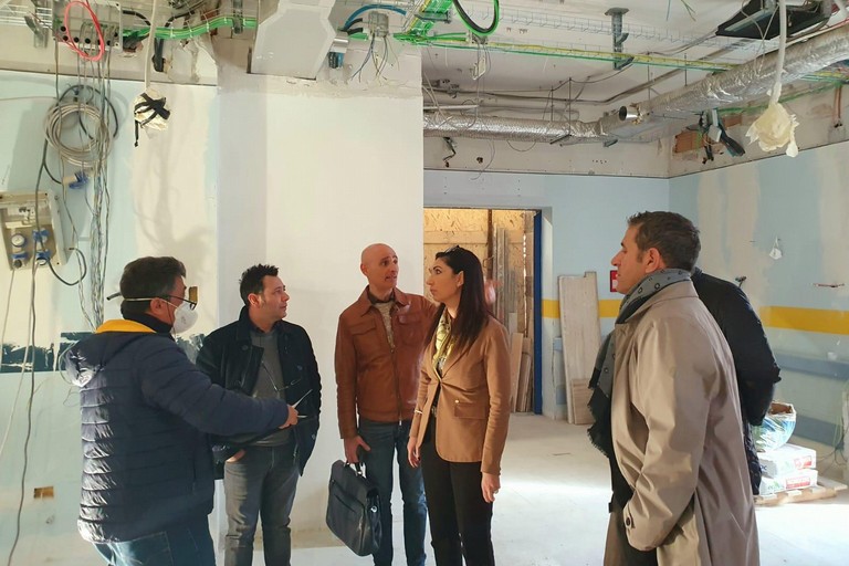 lavori in corso al Pronto soccorso di Andria
