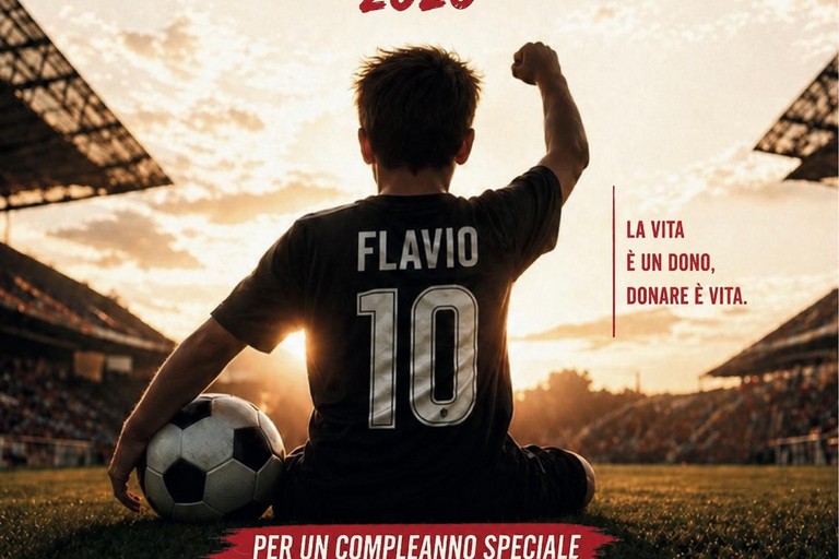 Cuore in rete, quadrangolare dell'Ail Bat. Si festeggiano i 20 di Flavio dopo la lotta contro la leucemia