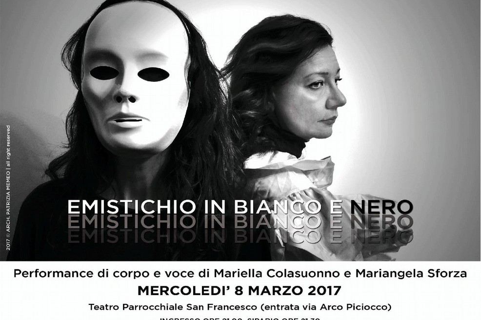 Emistichio in bianco e nero