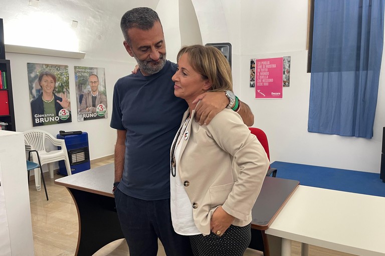 Antonio Decaro e Giovanna Bruno
