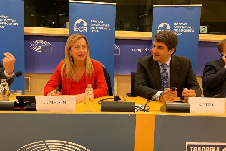 Giorgia Meloni e Raffaele Fitto