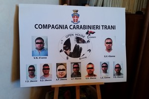 Gli arresti a Trani di un clan di baresi