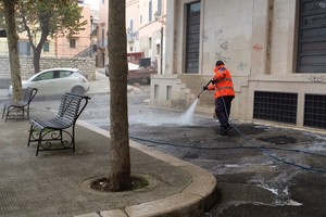 Pulizia Piazza Toniolo Andria