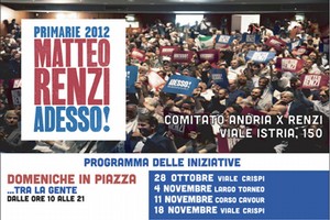 Programma Andria per Matteo Renzi
