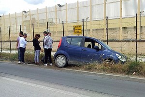 Auto fuori strada Andria Trani