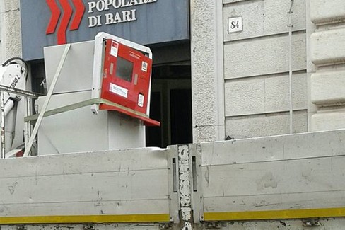 Assalto Bancomat Banca Popolare di Bari