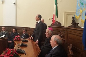 Cerimonia di scambio degli auguri tra Sindaco e Vescovo