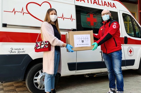 Mascherine per la Croce Rossa Italiana di Andria