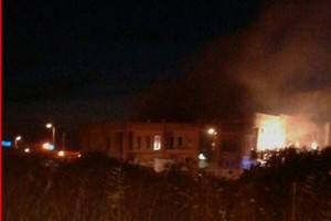 Incendio capannone Andria Trani