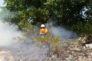 Incendio contrada San Vittore