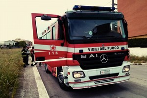 Incendio Via Bisceglie Andria