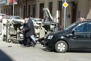 Incidente Via Bari operatore ecologico