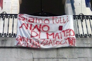 Striscione Nino di Matteo Andria