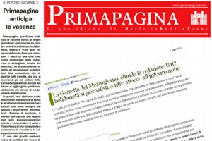 Primapagina BAT La gazzetta del mezzogiorno