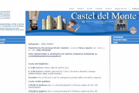 sito ufficiale castel del monte