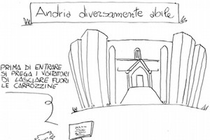 La vignetta Andria diversamente abile