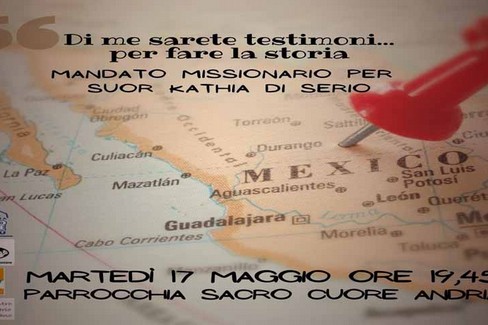 Mandato missionario in Messico a suor Kathia Di Serio